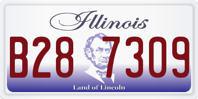 IL license plate B287309