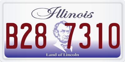 IL license plate B287310