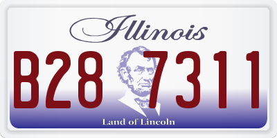 IL license plate B287311