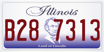 IL license plate B287313