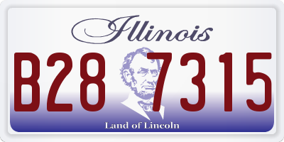 IL license plate B287315