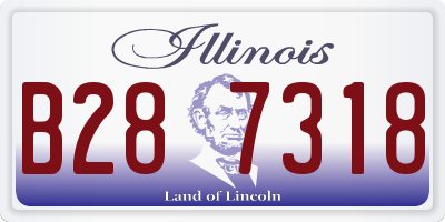 IL license plate B287318