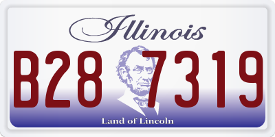 IL license plate B287319