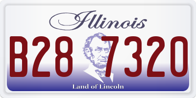IL license plate B287320