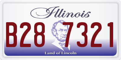 IL license plate B287321