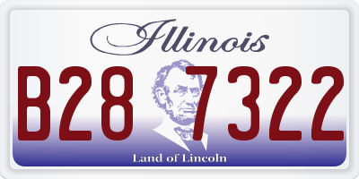 IL license plate B287322