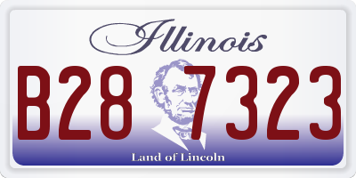 IL license plate B287323