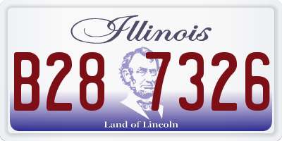 IL license plate B287326