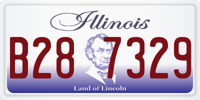 IL license plate B287329