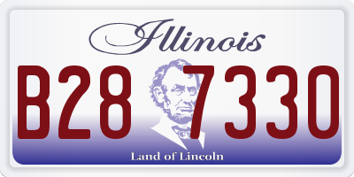 IL license plate B287330