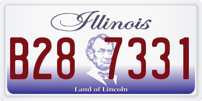 IL license plate B287331