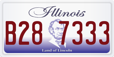 IL license plate B287333