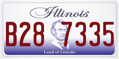 IL license plate B287335