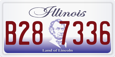 IL license plate B287336