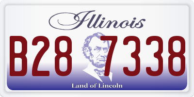 IL license plate B287338