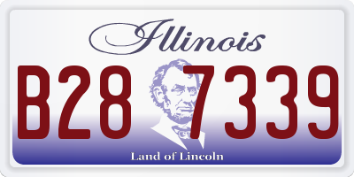 IL license plate B287339