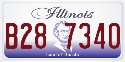 IL license plate B287340