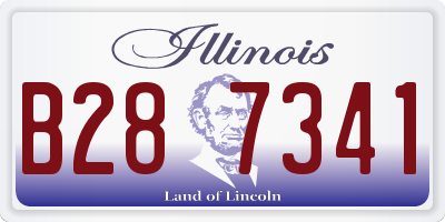 IL license plate B287341