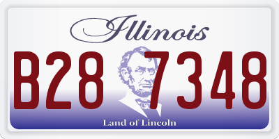 IL license plate B287348