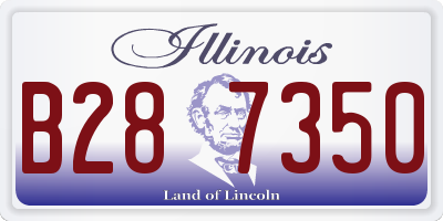 IL license plate B287350