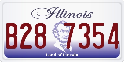 IL license plate B287354