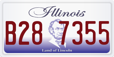 IL license plate B287355