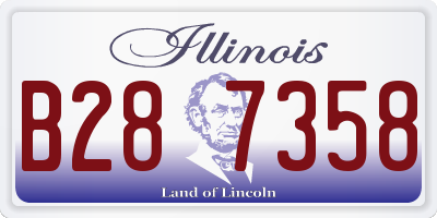 IL license plate B287358