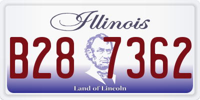 IL license plate B287362