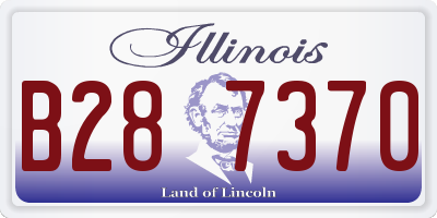 IL license plate B287370
