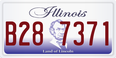 IL license plate B287371