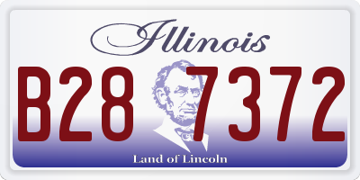 IL license plate B287372