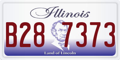 IL license plate B287373