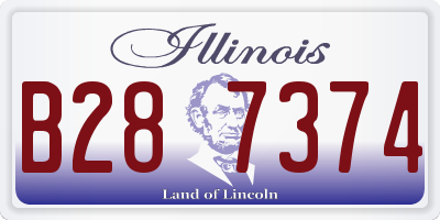 IL license plate B287374