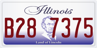 IL license plate B287375
