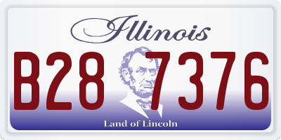 IL license plate B287376