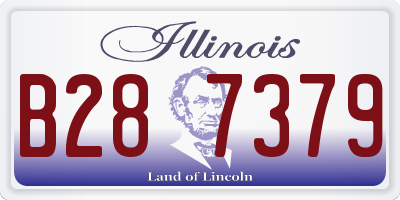 IL license plate B287379