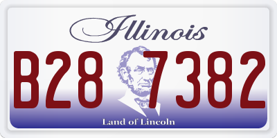 IL license plate B287382