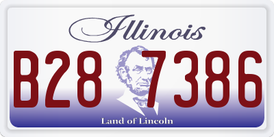 IL license plate B287386