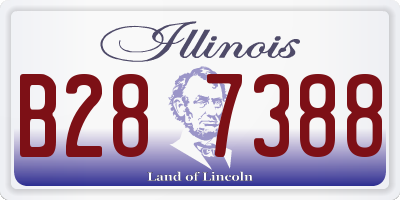 IL license plate B287388