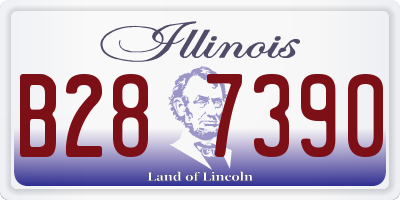 IL license plate B287390