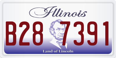 IL license plate B287391