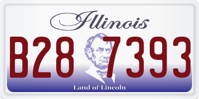 IL license plate B287393