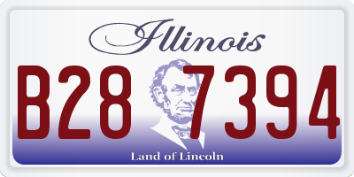 IL license plate B287394