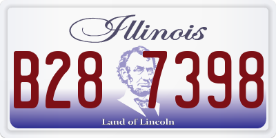 IL license plate B287398