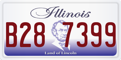 IL license plate B287399