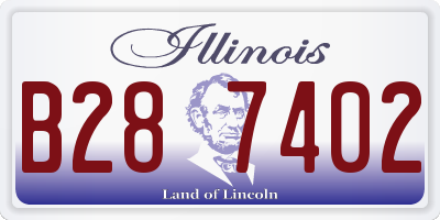 IL license plate B287402