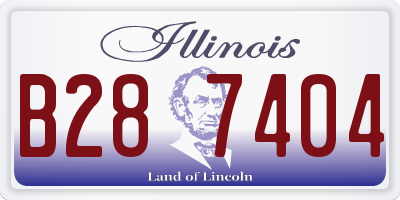 IL license plate B287404