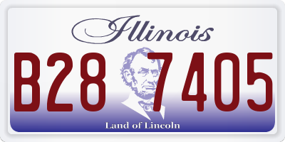 IL license plate B287405