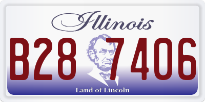 IL license plate B287406