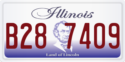 IL license plate B287409